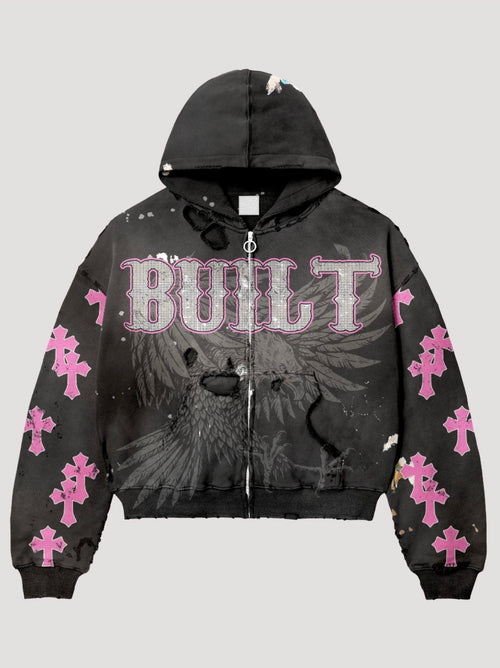 PINK & BLACK BUILT JACKET